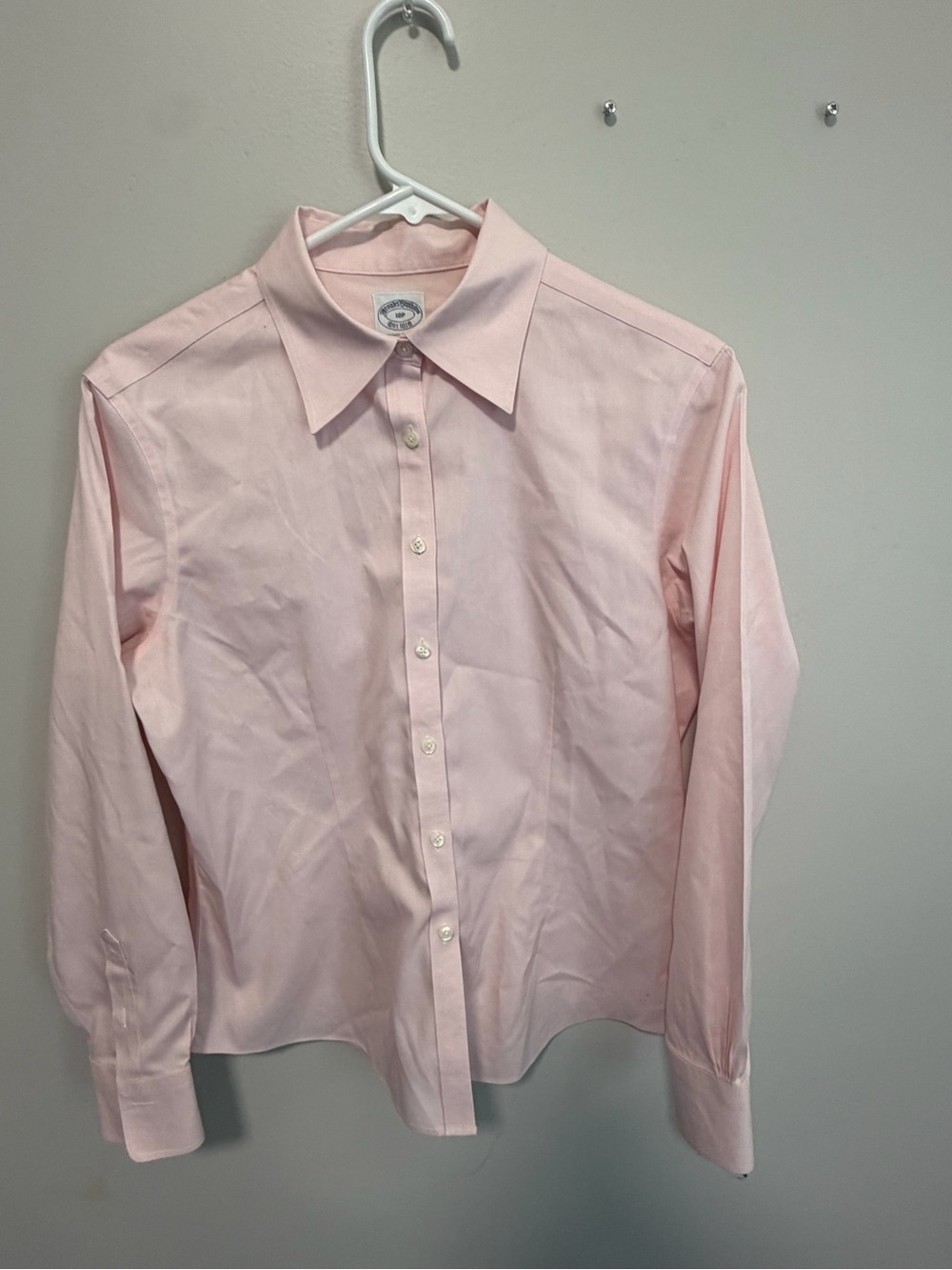 Brooks Brothers Pink Women's Button-Down Shirt Blouse Size 10P